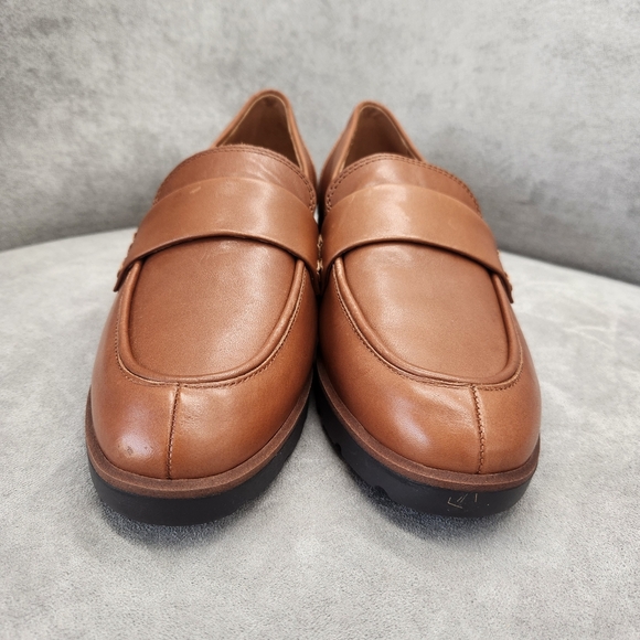 Vionic Dress Loafers 10 Brown Leather Cleo Classic Comfort Arch Support New $160 - Picture 7 of 13